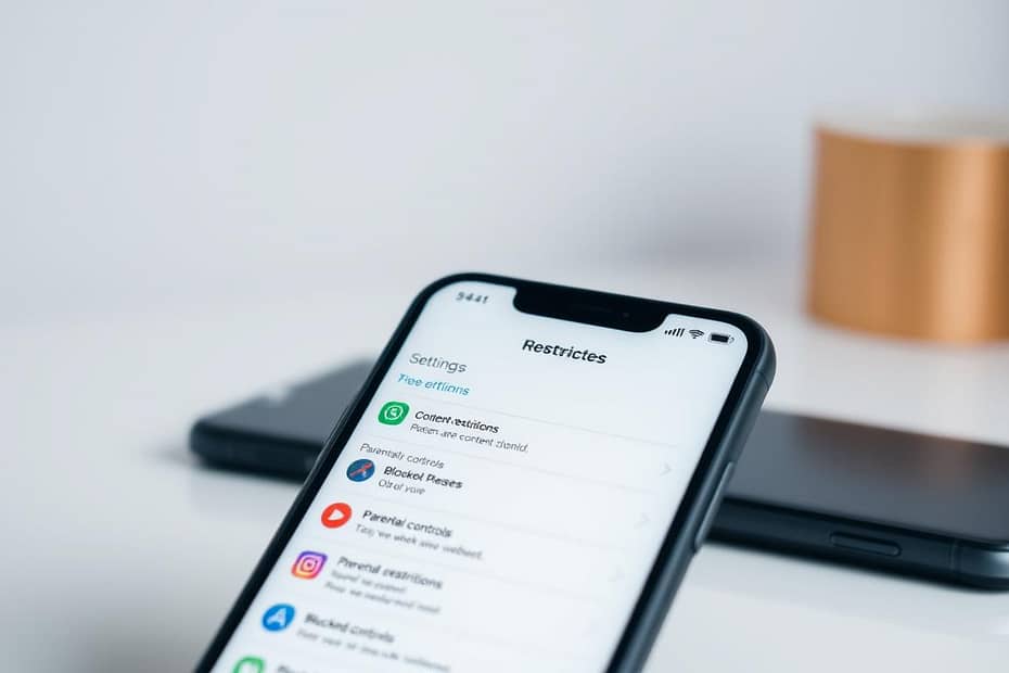 how to block website on iphone